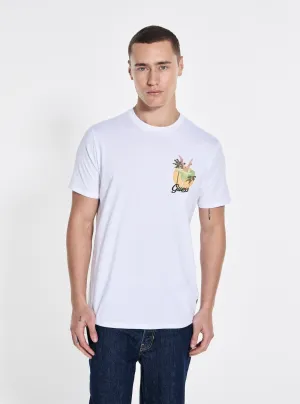 Eco White Basic Pacific Beach Club T-Shirt Relaxed Smart