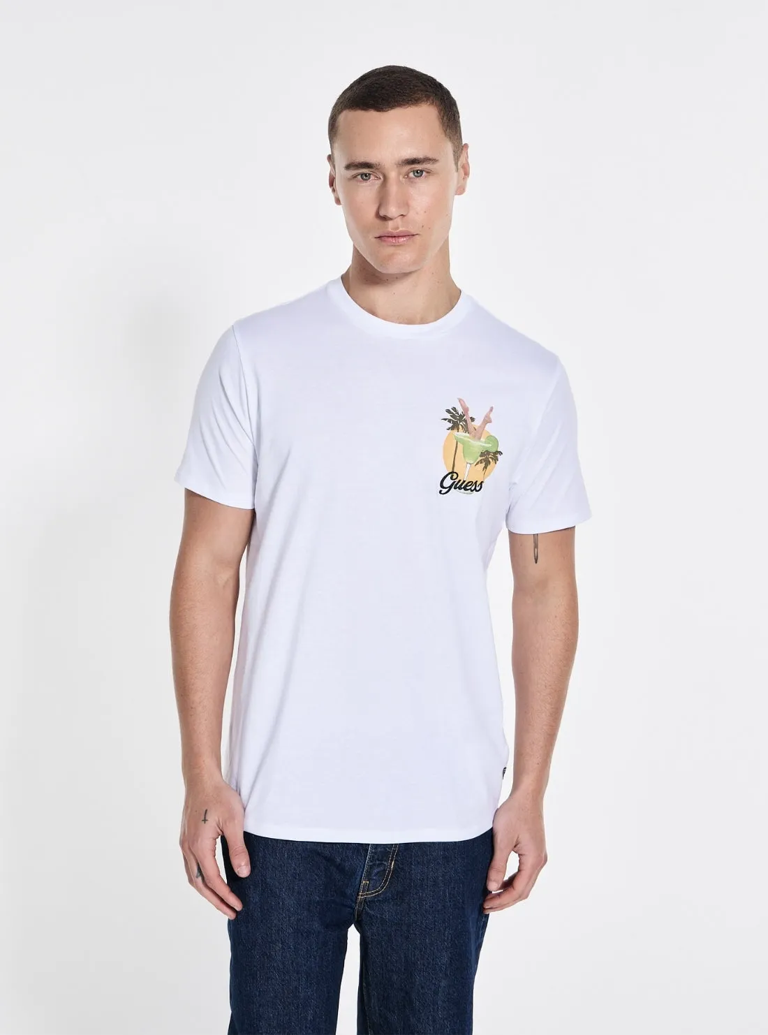 Comfortable and stylish Cool Layering Eco White Basic Pacific Beach Club T-Shirt