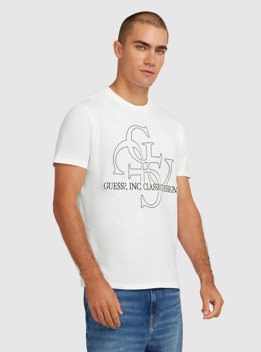 Everyday Look Eco White Classic Logo T-Shirt