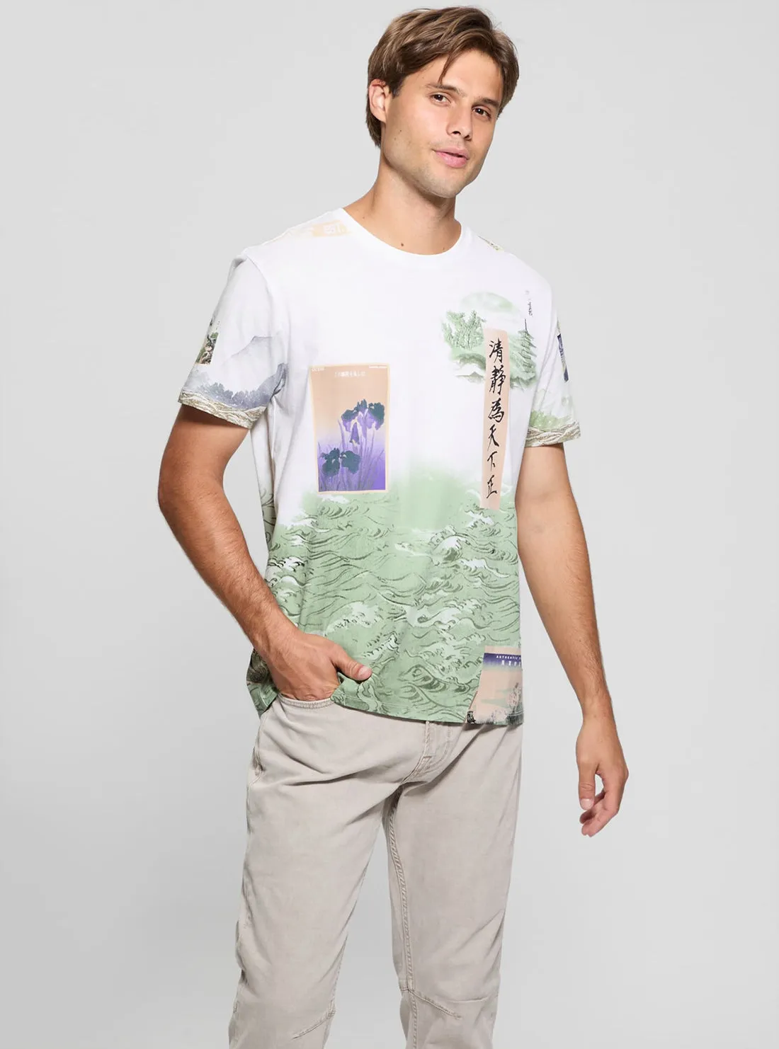 Eco White Pacific Daydream T-Shirt Cozy Stretch Fit