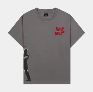 Non Iron Fabric SP x Friday The 13th Outsiders Mens Short Sleeve Shirt (Grey/Red)