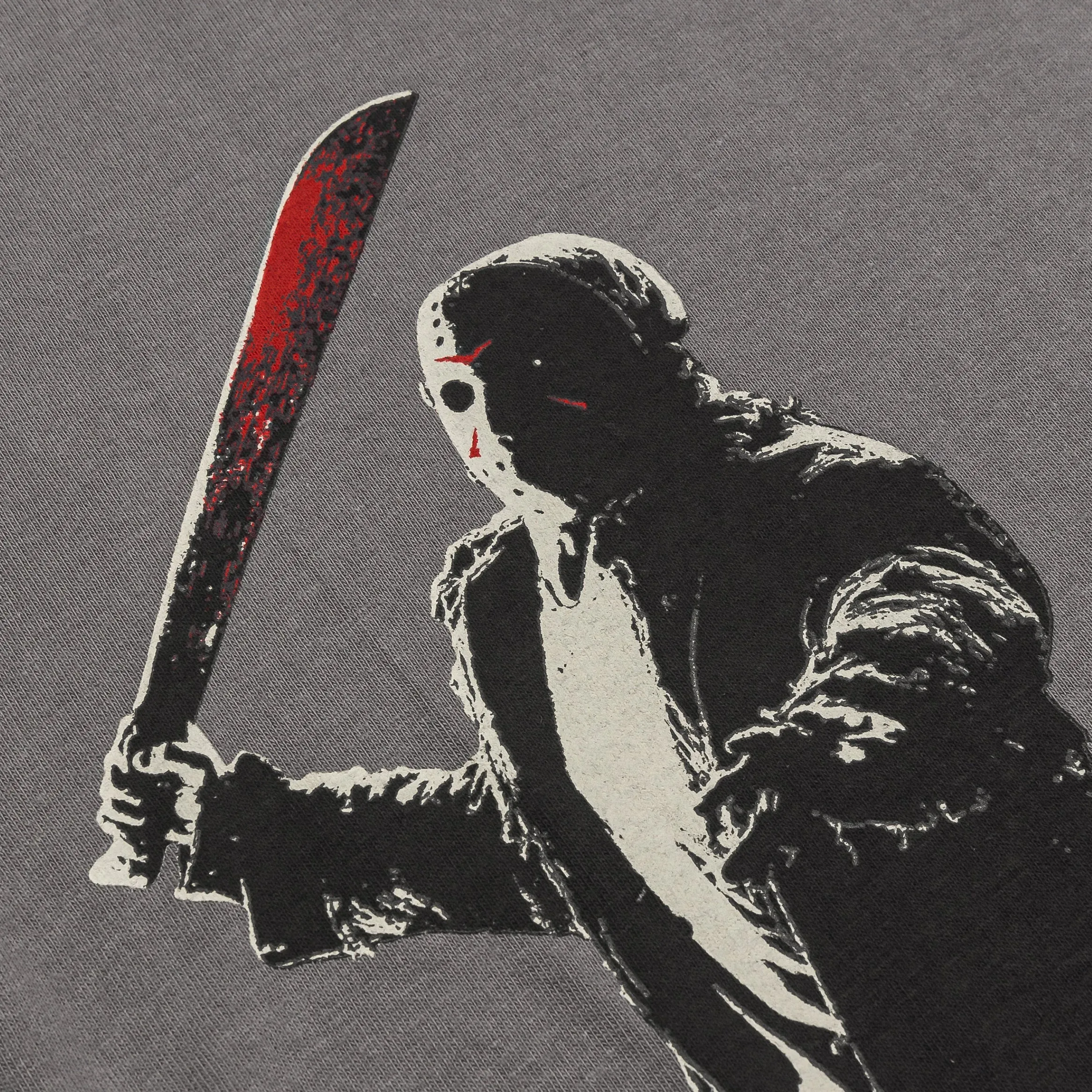 Relaxed Waistband Relaxed Wear SP x Friday The 13th Outsiders Mens Short Sleeve Shirt (Grey/Red)