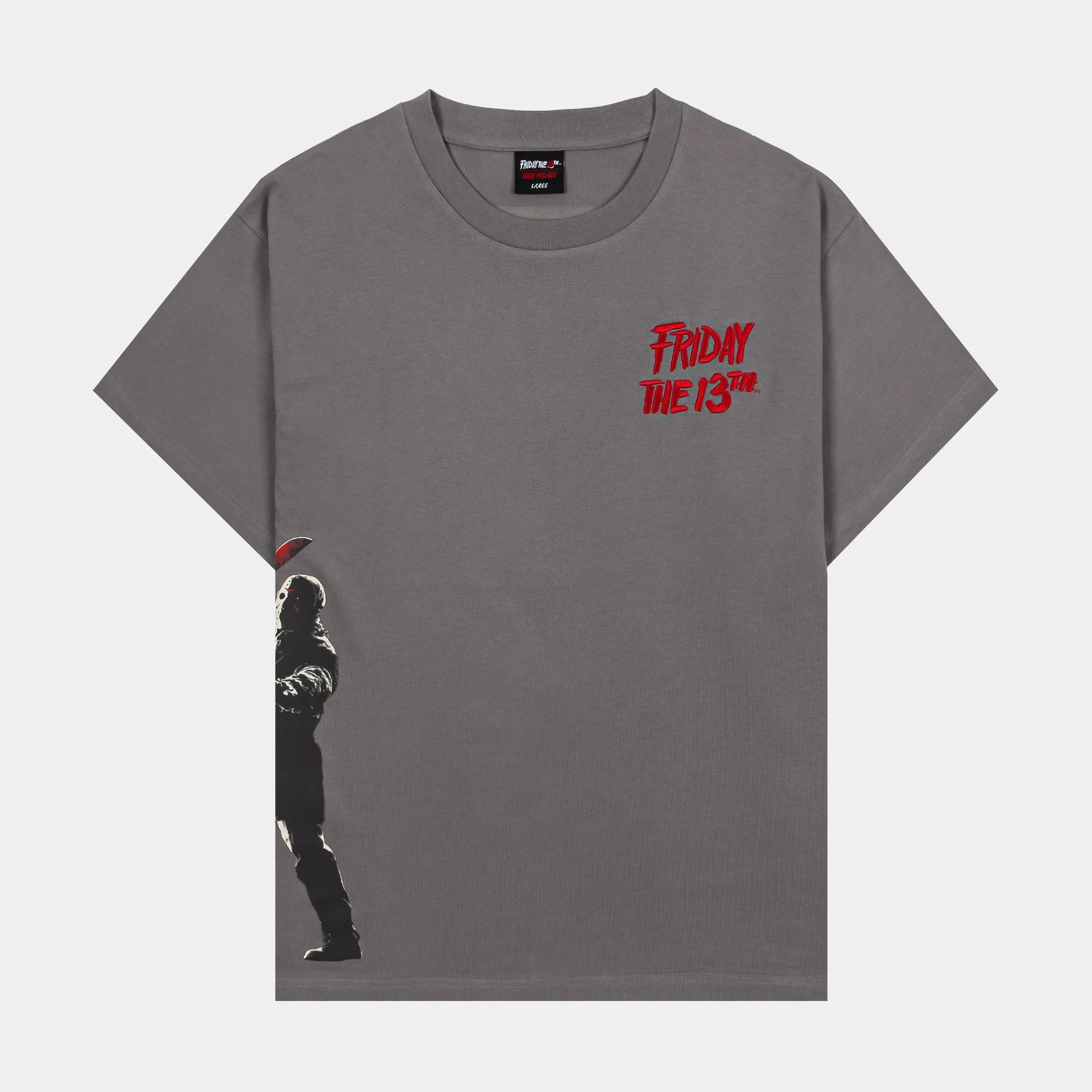 Non Iron Fabric SP x Friday The 13th Outsiders Mens Short Sleeve Shirt (Grey/Red)