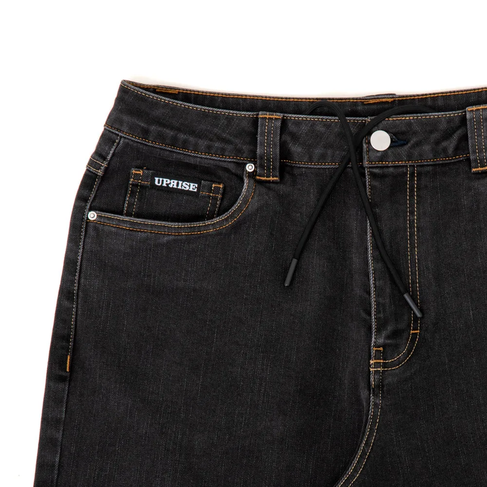Fitted Style Tough Style Clarendon Baggy Denim (Black Wash)