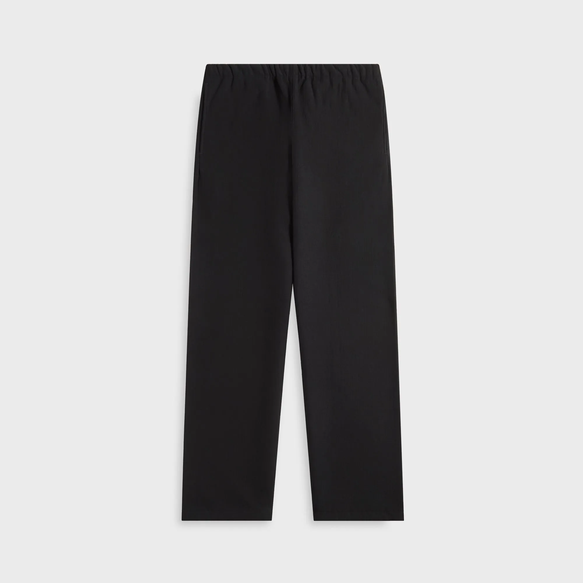 Auralee Smooth Soft BD Sweat Pant - Black Adjustable drawstring