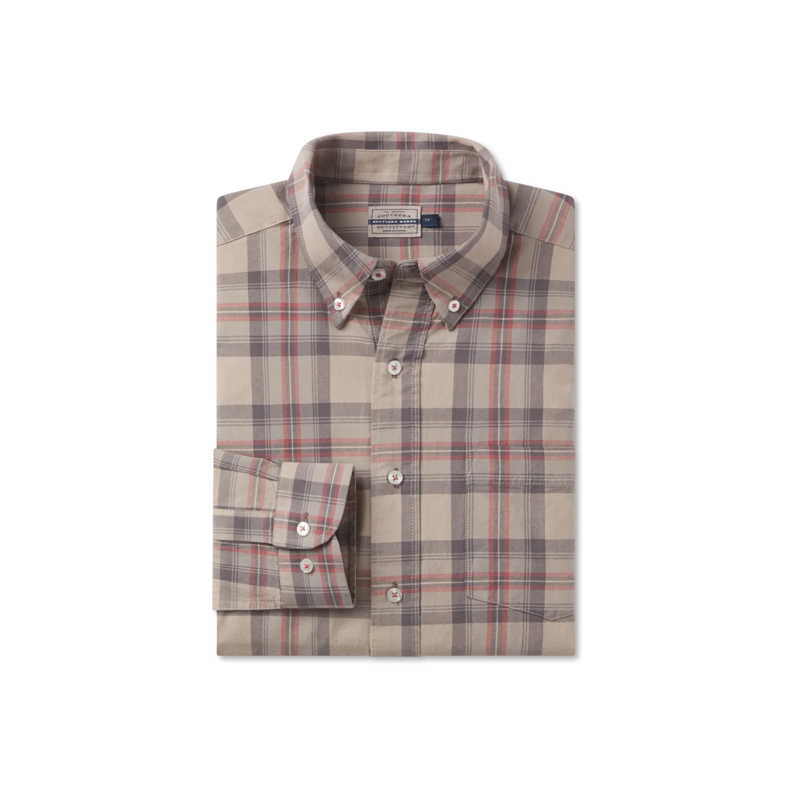 Reinforced Collar Martin County Washed Dress Shirt