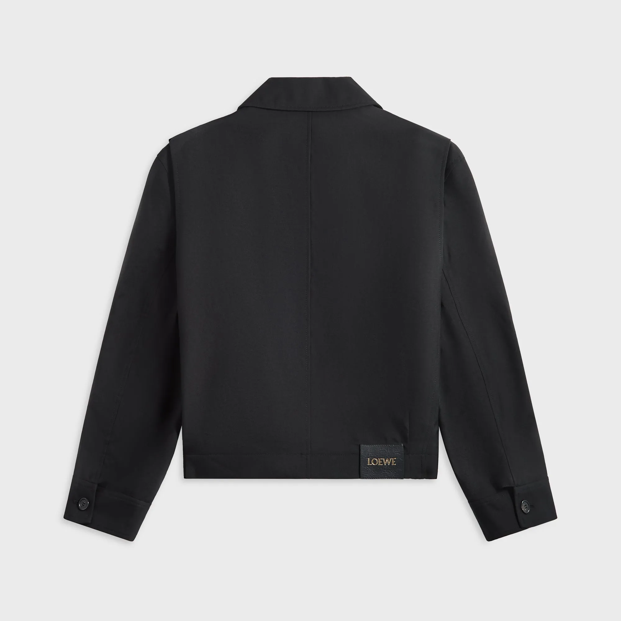 Primaloft Insulation One Color Loewe Belted Jacket - Black