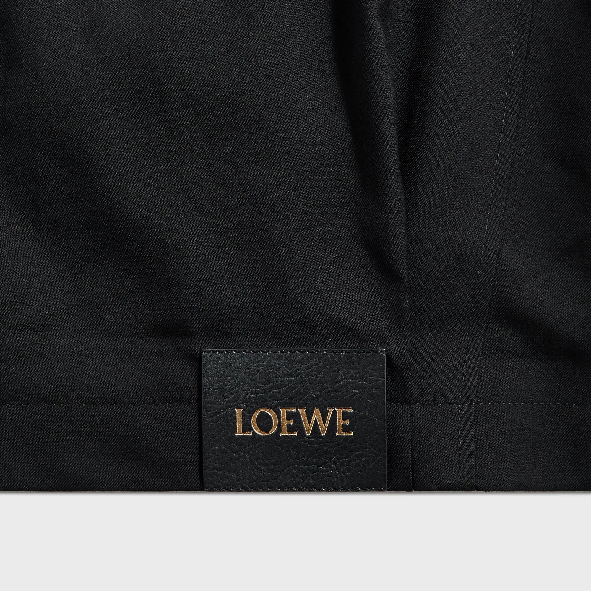 Breathable Outer Shell Loewe Belted Jacket - Black