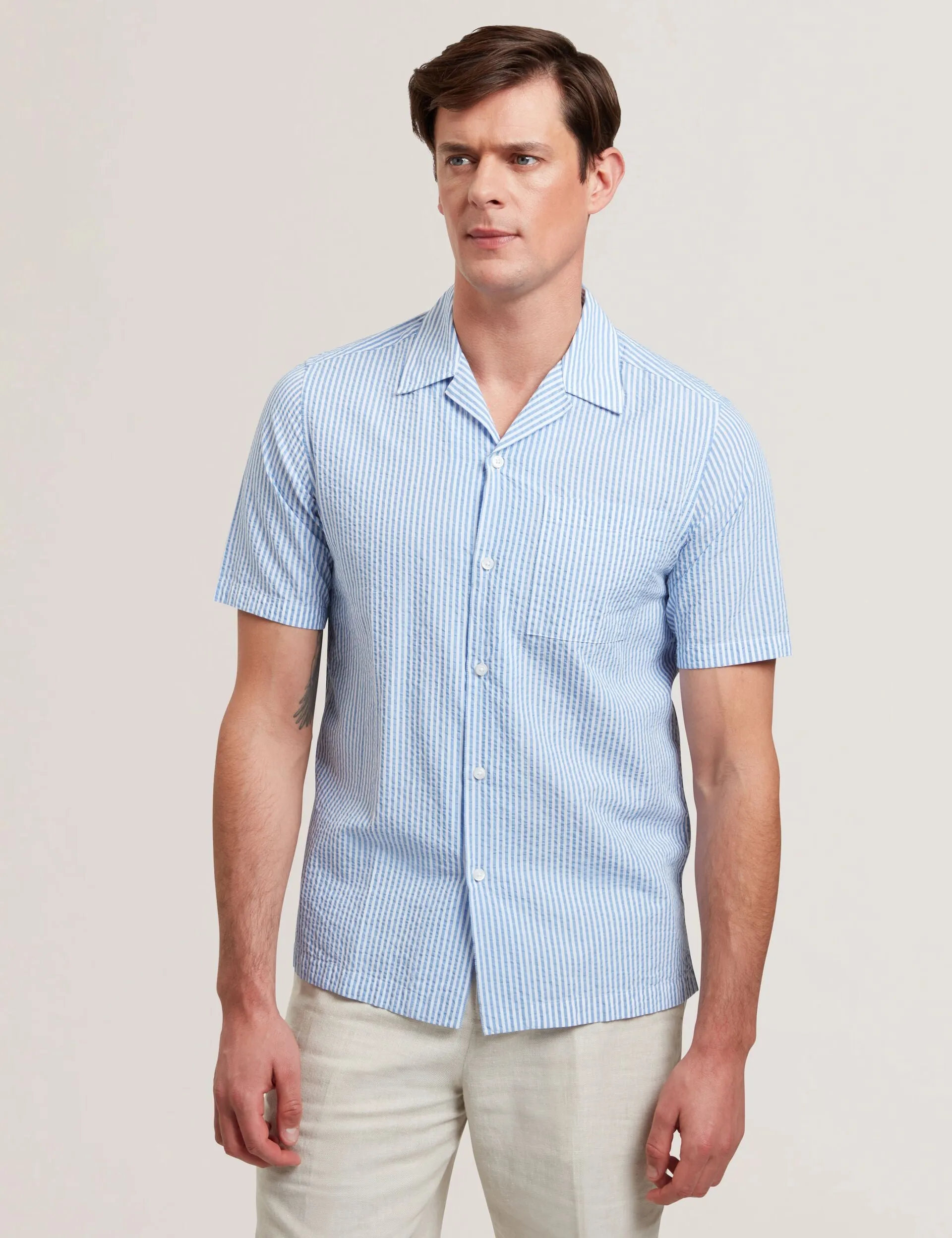 Abstract print ELLYSON | SKY-BLUE