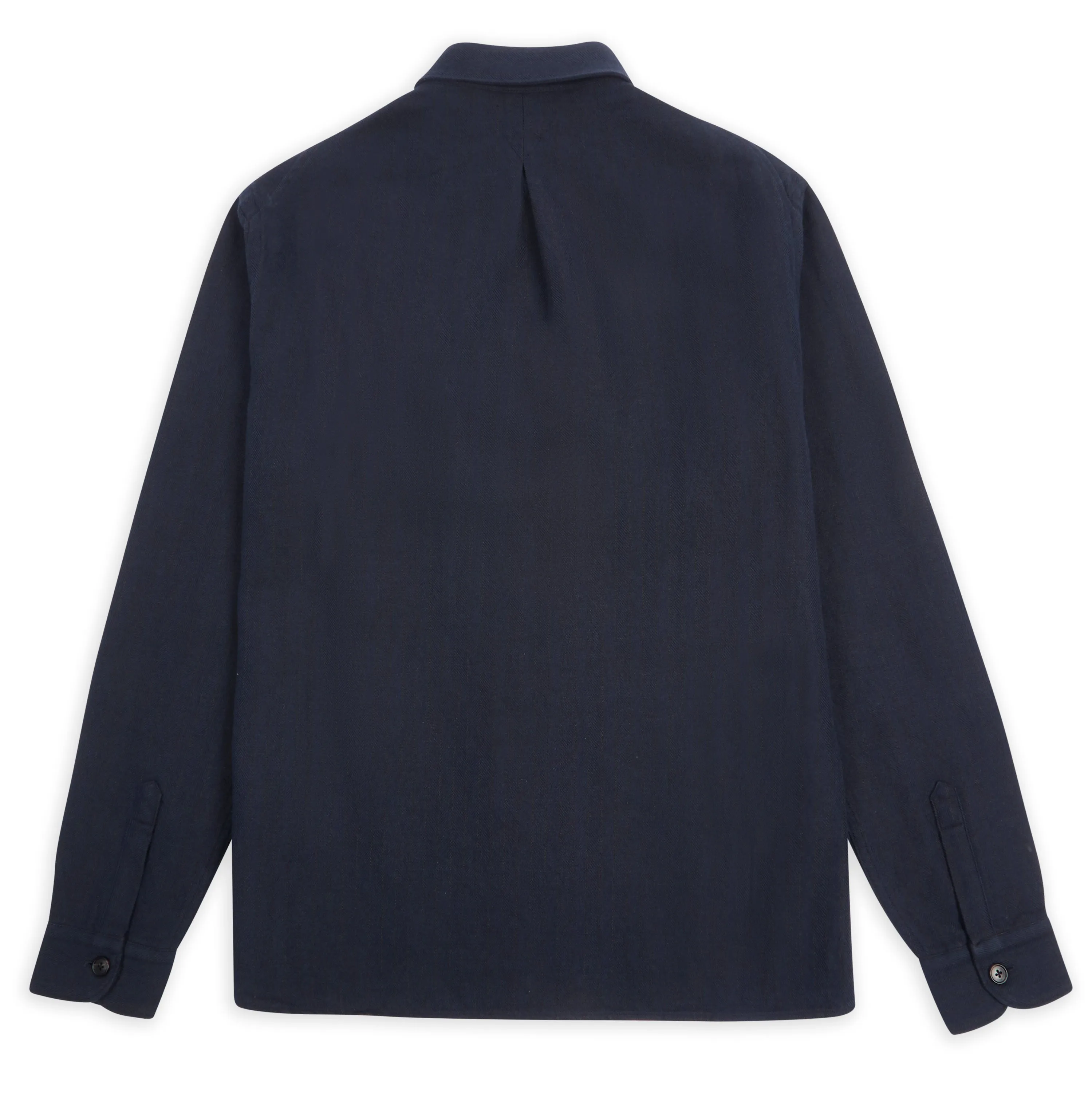 Kimi Shirt - Herringbone Navy Ombre look Breathable Style