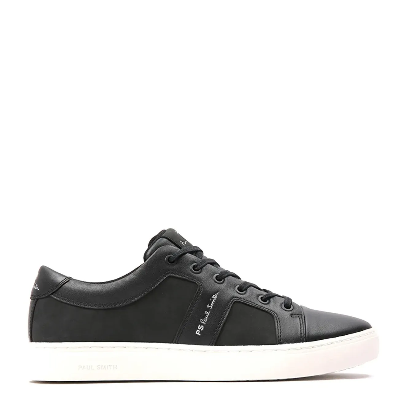 Sweat Resistant Gym Workout Memory Foam Casual Wear Paul Smith Vanda Trainers Black Nubuck