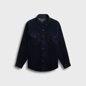 Engineered Garments CPO Shirt Jacket - Dark Navy NoiseFreeFabric Bonded Collars