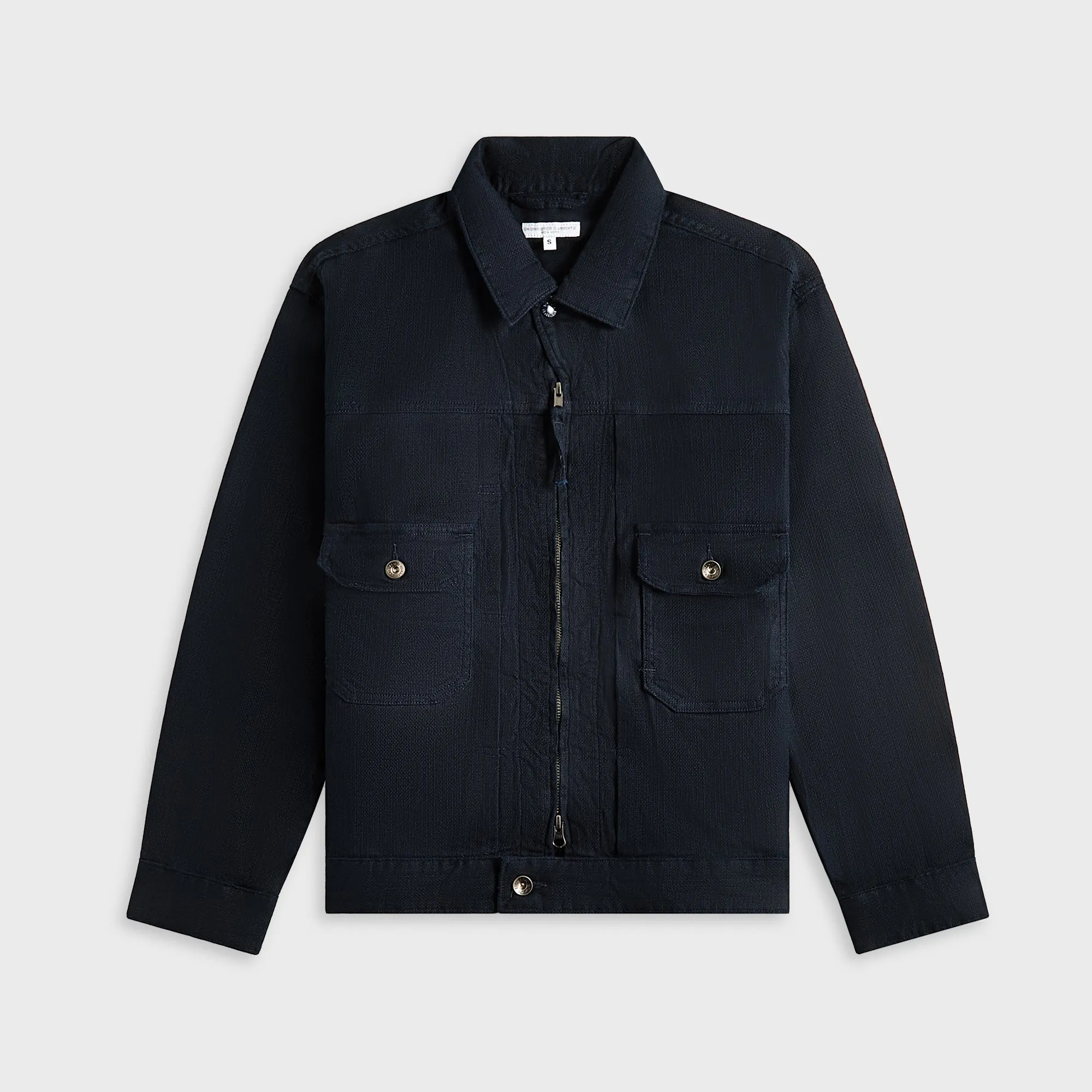 Engineered Garments Trucker Jacket CL Java Cloth - Dark Navy Cold Ready Look