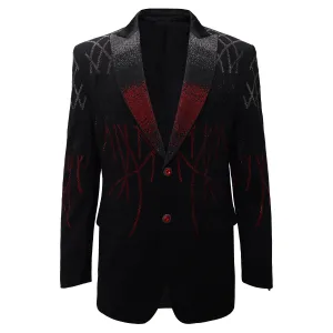 DurableOuterShell Snow Ready Outfit Bold Grace Blazer BLACK/RED