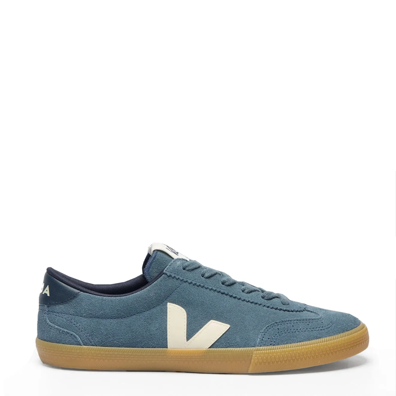 Veja Volley Suede California Pierre Natural Genuine Leather Upper Easy Fasten System