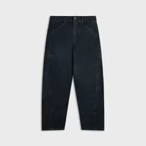 Sporty Look Lemaire Twisted Workwear Pants - Denim Indigo
