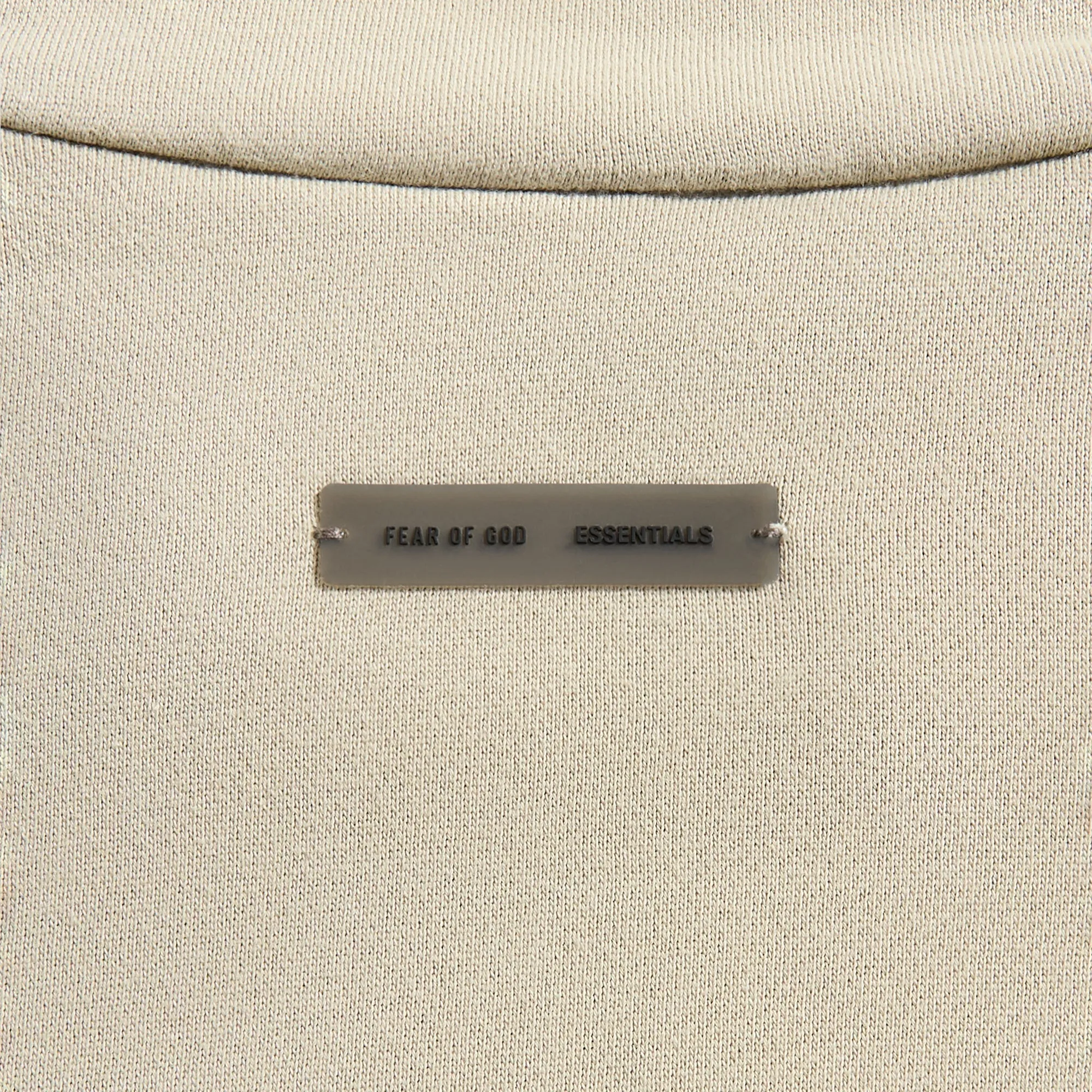 Essentials Modern Fit Fleece Track Jacket - Abbey Stone Headphone Hole Wool blend