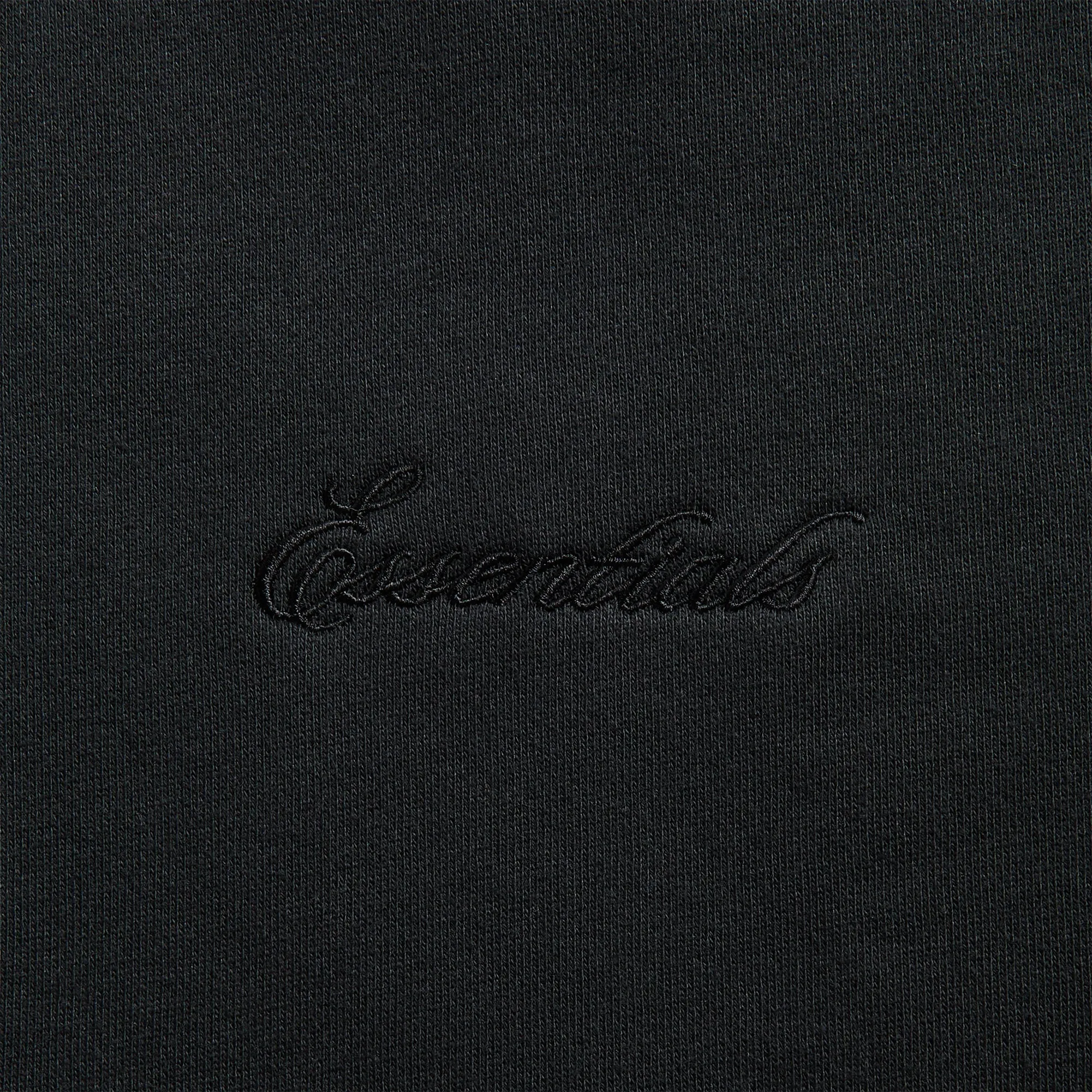 Relaxed Daily Style Essentials Modern Fit Fleece Track Jacket - Jet Black / Cloud White