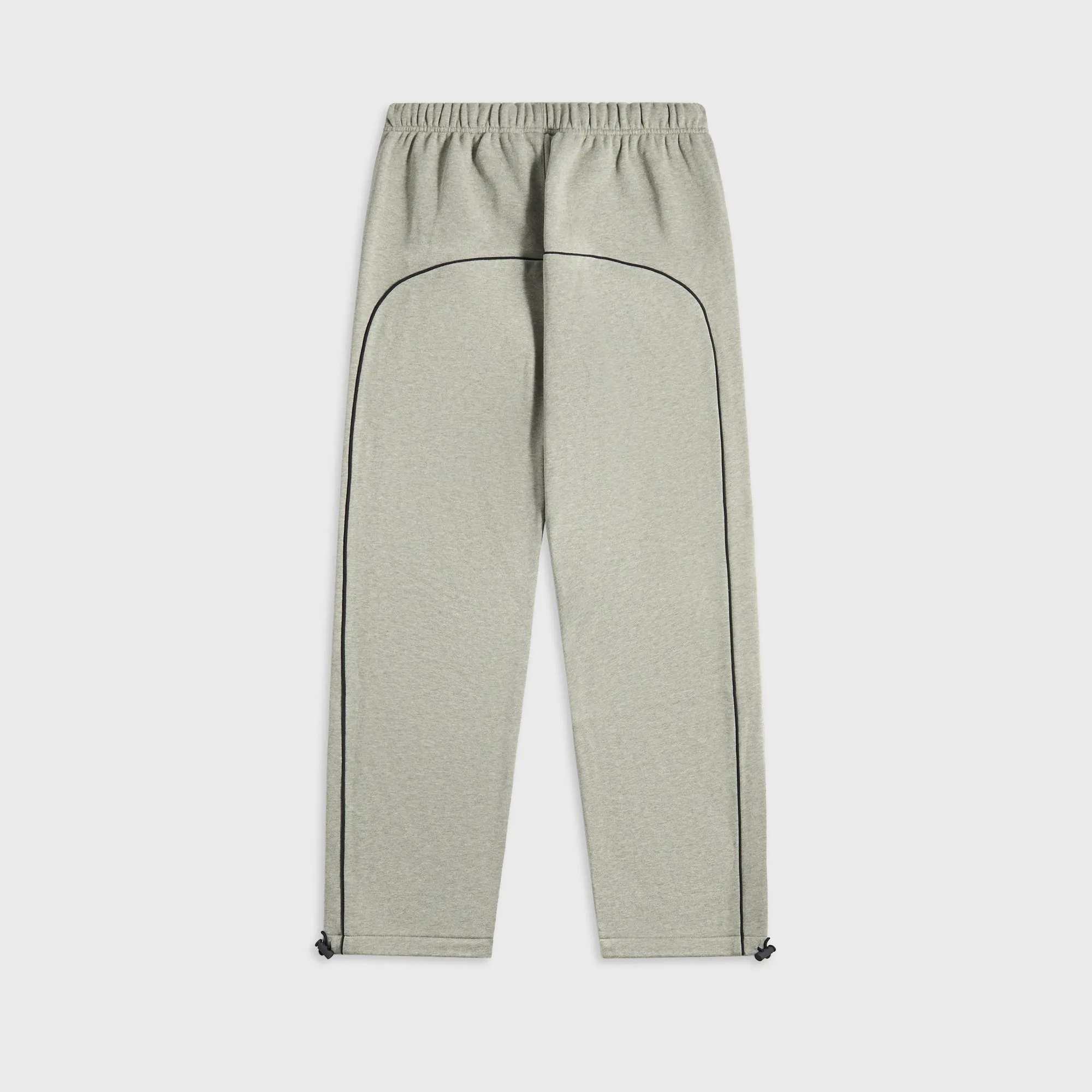 Essentials Relaxed Fleece Sweatpant With Piping - Concrete Heather / Black Easy Stretch Sustainable Material Blend
