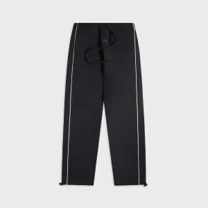 Relaxed Design Wear Sporty Design Essentials Relaxed Fleece Sweatpant With Piping - Jet Black / Cloud White