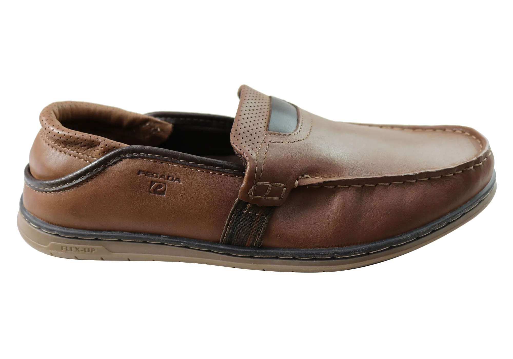 Forest Path Gentle Support Pegada Bevan Mens Comfortable Leather Loafers Shoes Made In Brazil