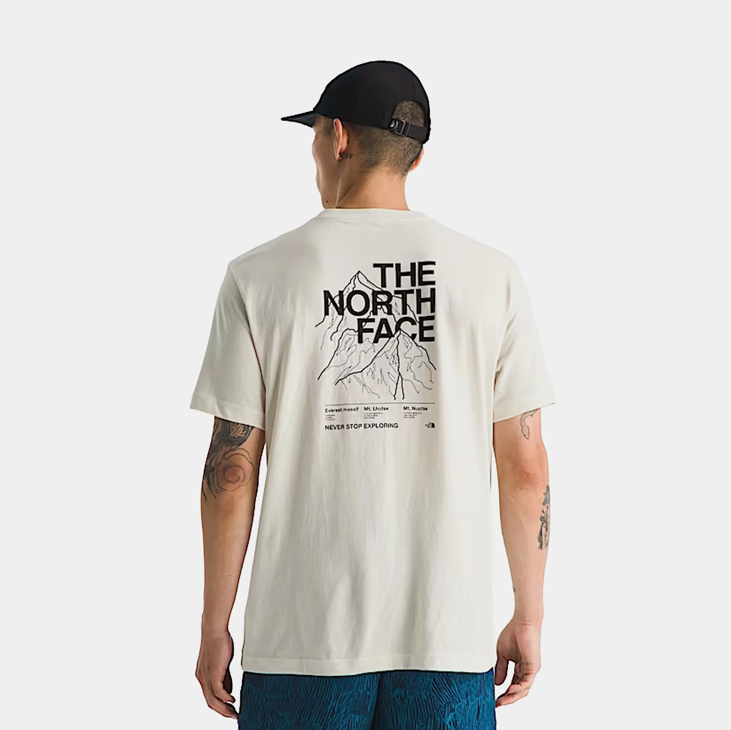 Evolution Half Dome Graphic Mens Short Sleeve Shirt (White Dune) Minimal Fit Anti Shrinkage Treatment