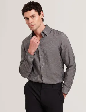 Fall Fashion Stretchable Material FARAX | NAVY-GREY