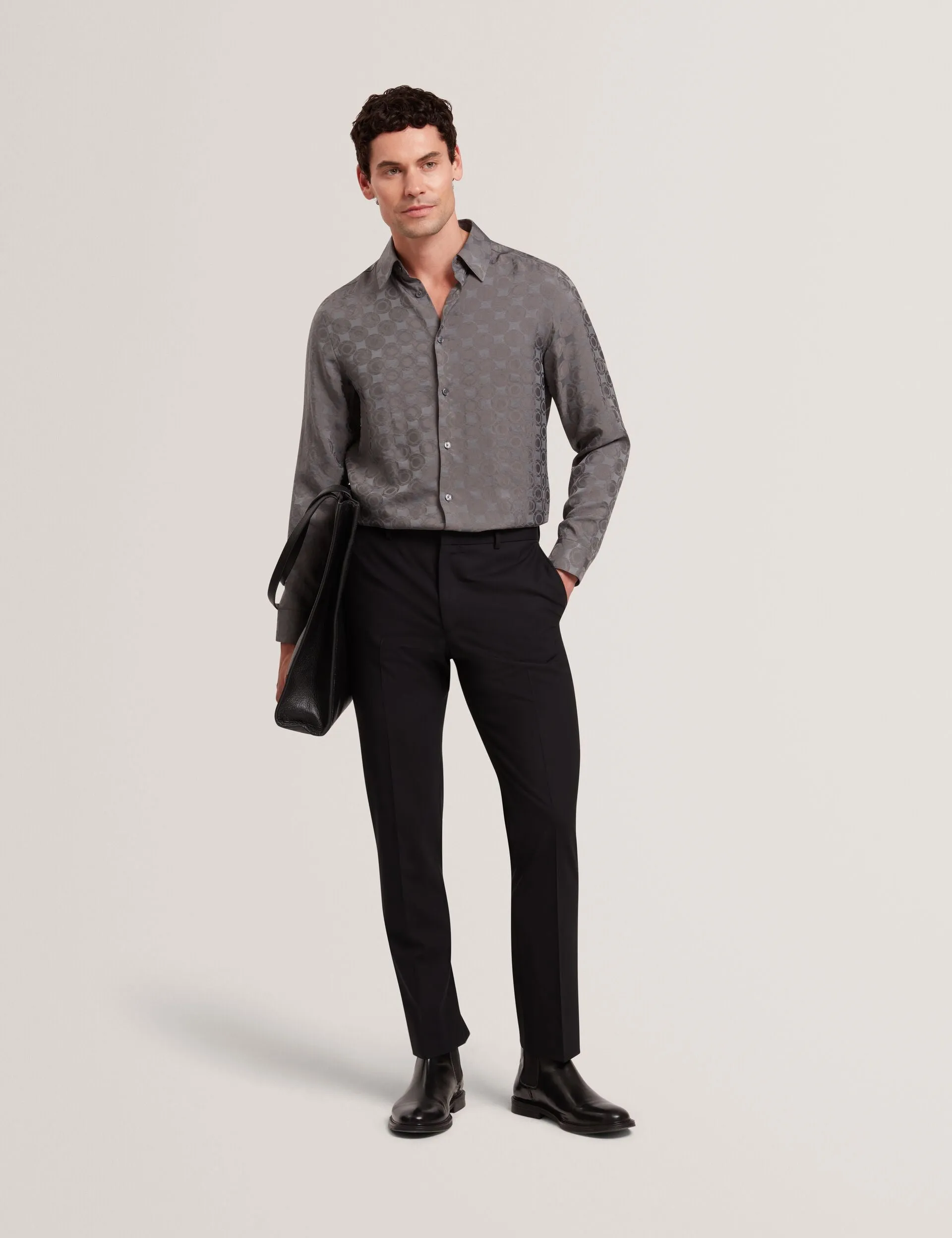 FARAX | NAVY-GREY family gathering Fashion Statement