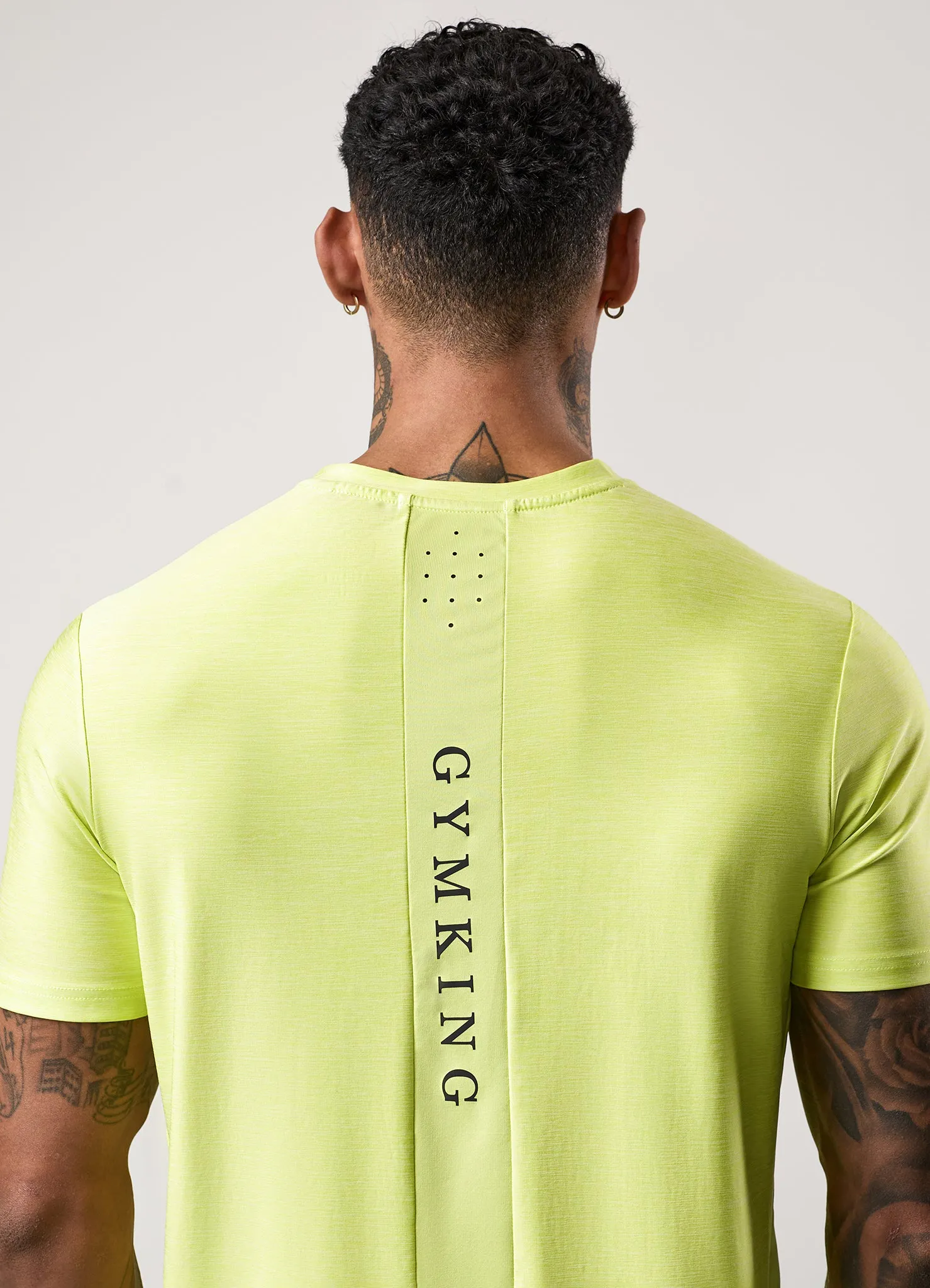 Gym King Fusion Hybrid Tee - Sherbet Lime FlexibleKnit