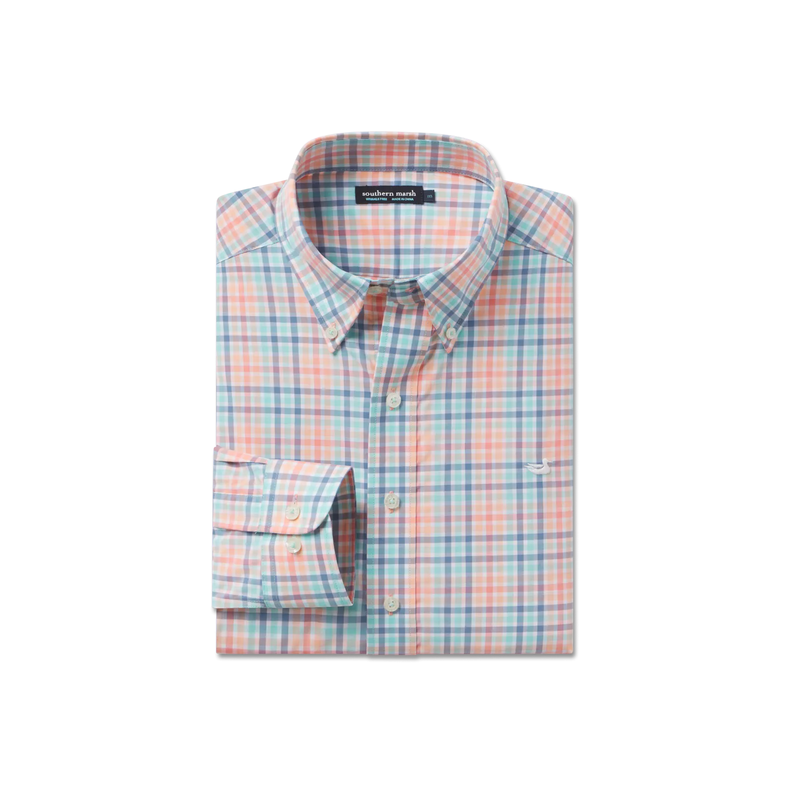 Button Down Design Lightweight Material Juban Check Dress Shirt
