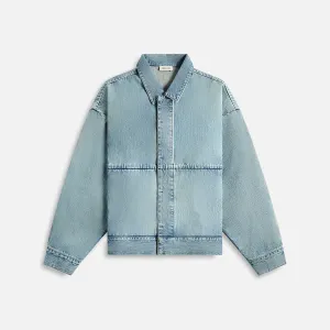 QuickAccess Pockets AdjustableHood Fear of God Denim Trucker Jacket - Indigo 2