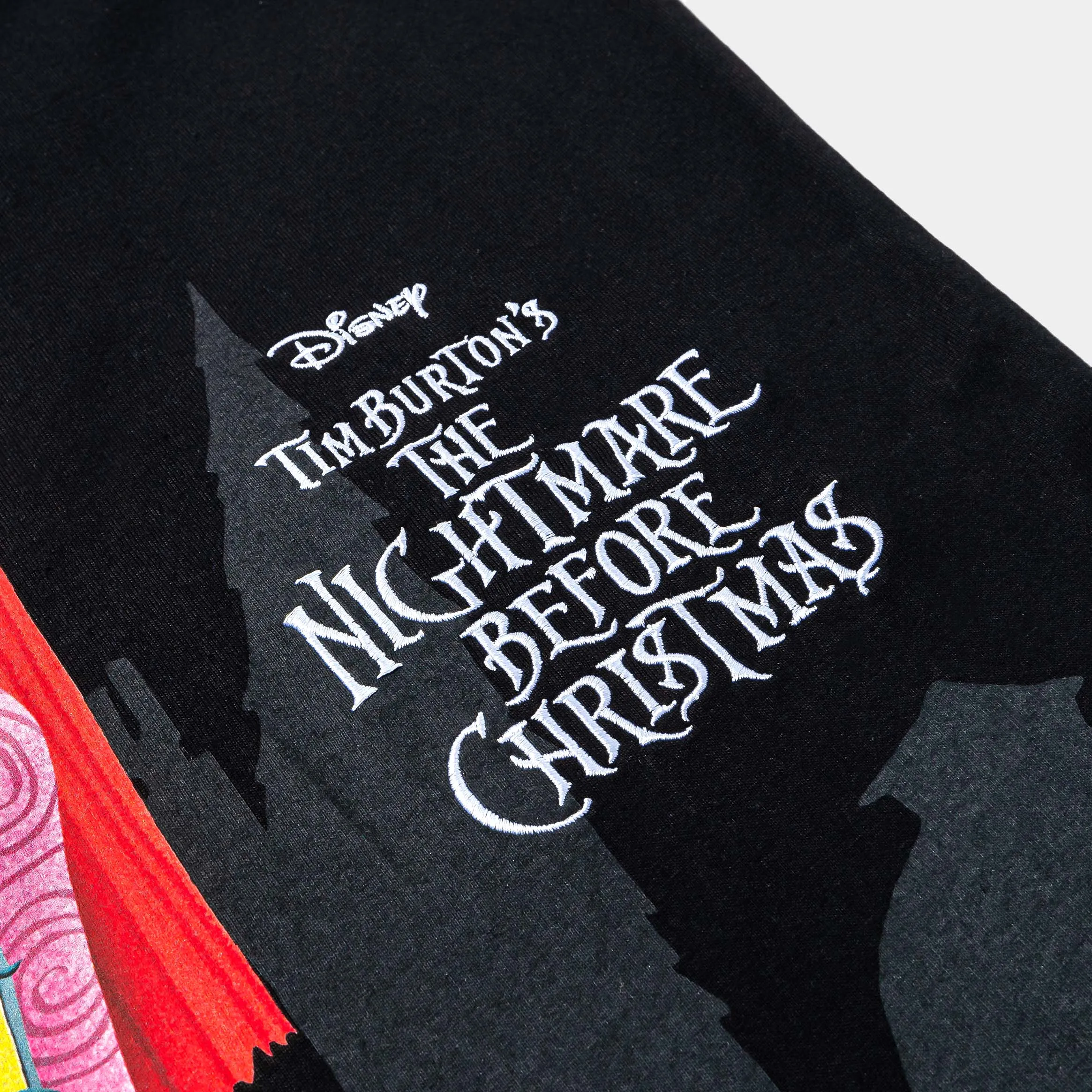 The Nightmare Before Christmas By Shoe Palace Jack And Sally Mens Short Sleeve Shirt (Black/Multi) Unisex style Sleek Stretch