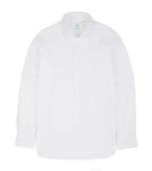 Soft Wear Neutral Colors Finamore Gaeta Classic Cotton Luigi Sport Shirt: Fine Oxford White
