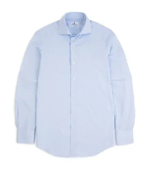 Comfy Wear Finamore Milano Eduardo 170 Giza Cotton Formal Shirt: Blue
