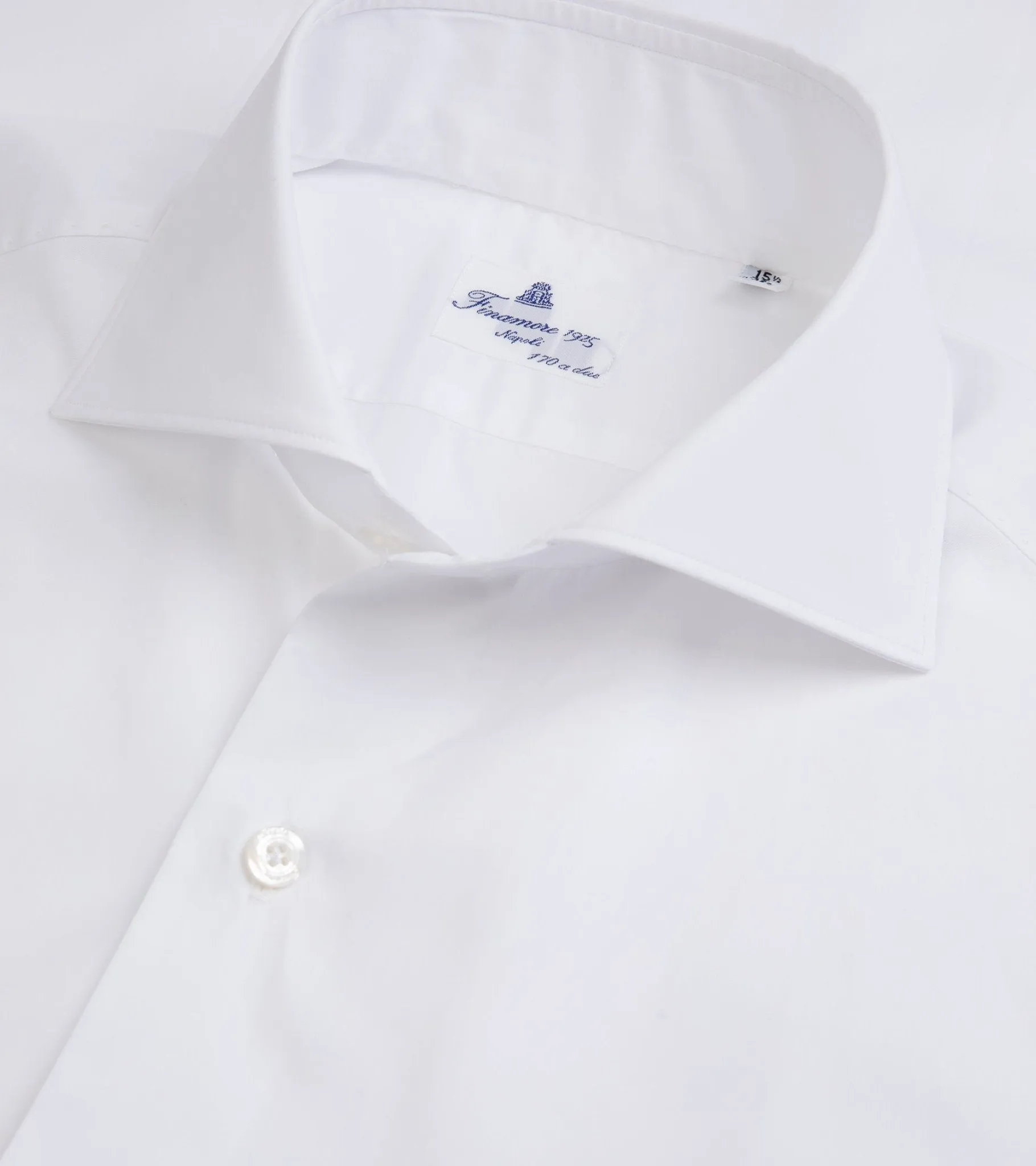 Chill Fit Finamore Milano Eduardo 170 Giza Cotton Formal Shirt: White