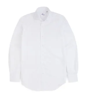 Finamore Milano Eduardo 170 Giza Cotton Formal Shirt: White Anti Odor Treatment
