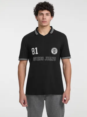 Guess Jeans Eco Regular Soccer Polo T-Shirt Trendy Comfort Wear Light Outfit