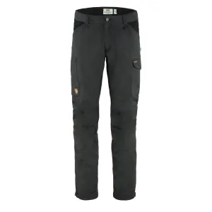 Fjallraven Kaipak Trousers Reg Leg Dark Grey / Black Work Comfort DoubleLayeredKnees