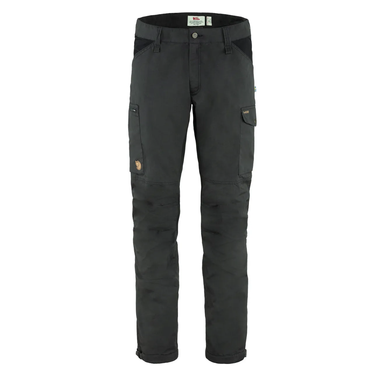 Fjallraven Kaipak Trousers Reg Leg Dark Grey / Black Work Comfort DoubleLayeredKnees
