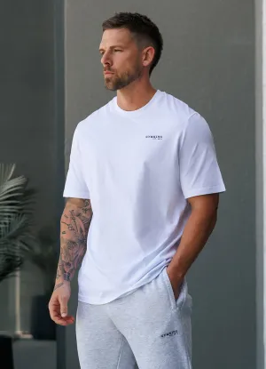 Casual Essentials Gym King Established Regular Fit Tee - White