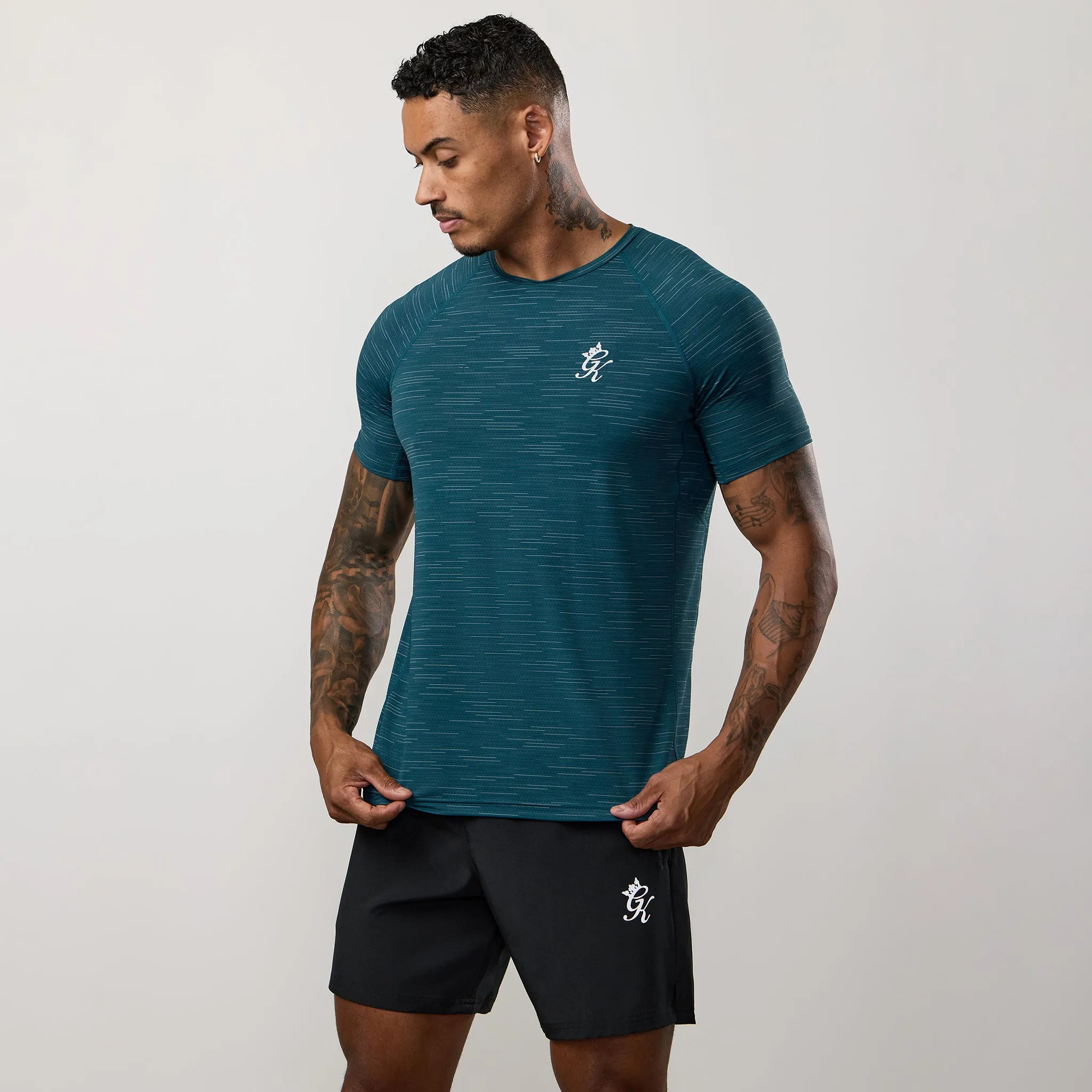 Gym King Energy Grindle Tee - Dark Teal Grindle Comfy Pieces Classic Vibes