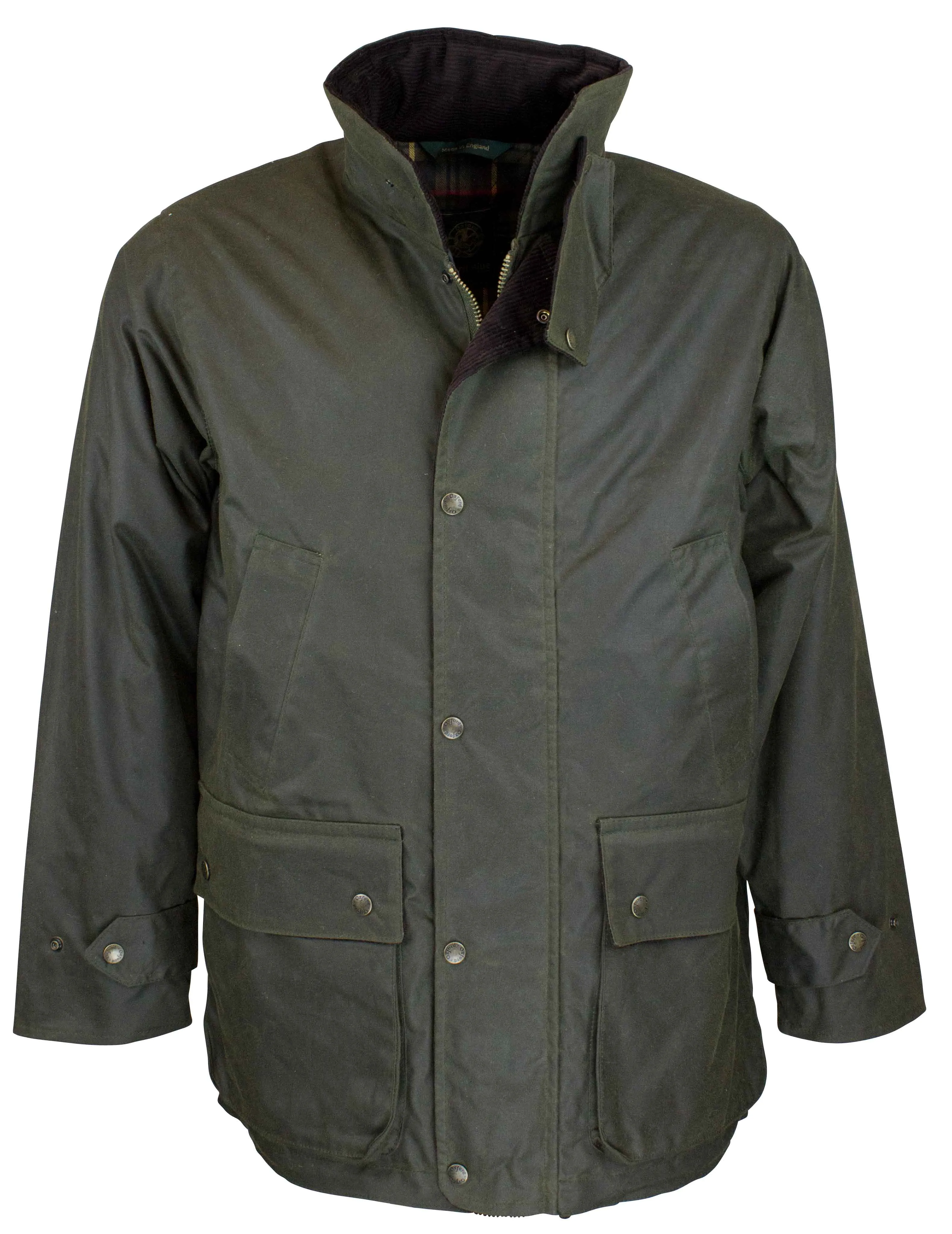 Minimal Design Team Vibe W05 - Men's Kingsbridge Padded Wax Antique Coat - GREEN