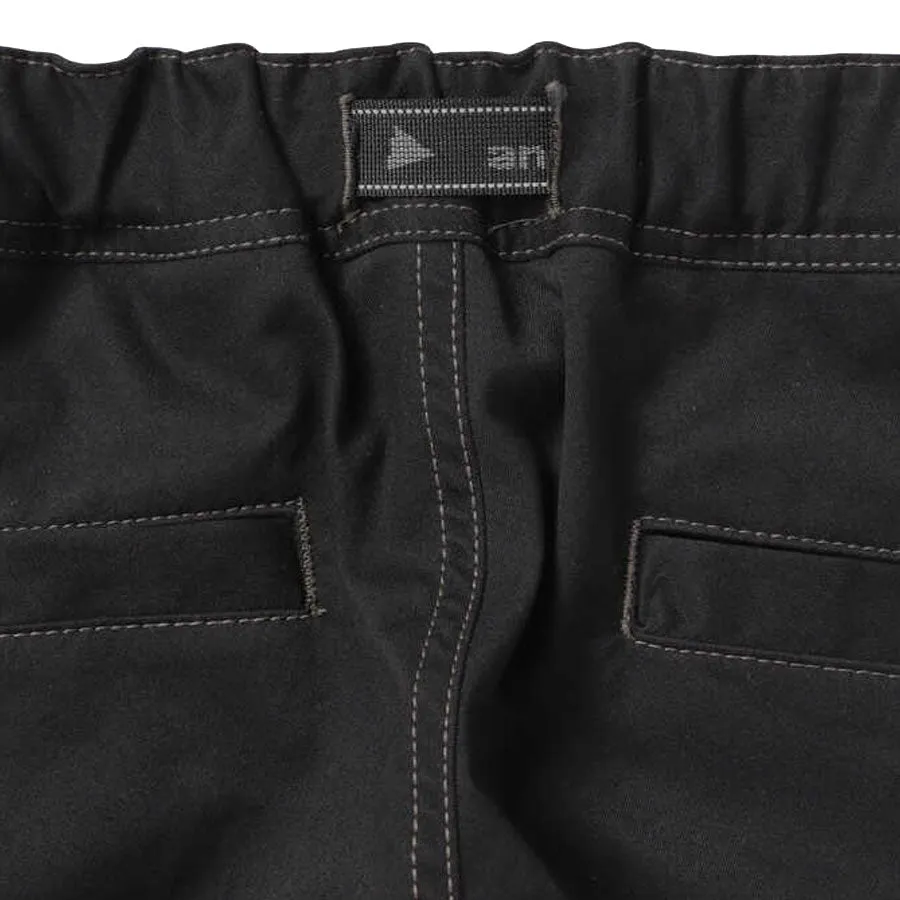 Clean Finish Soft Material And Wander Polyester Climbing Pants Black