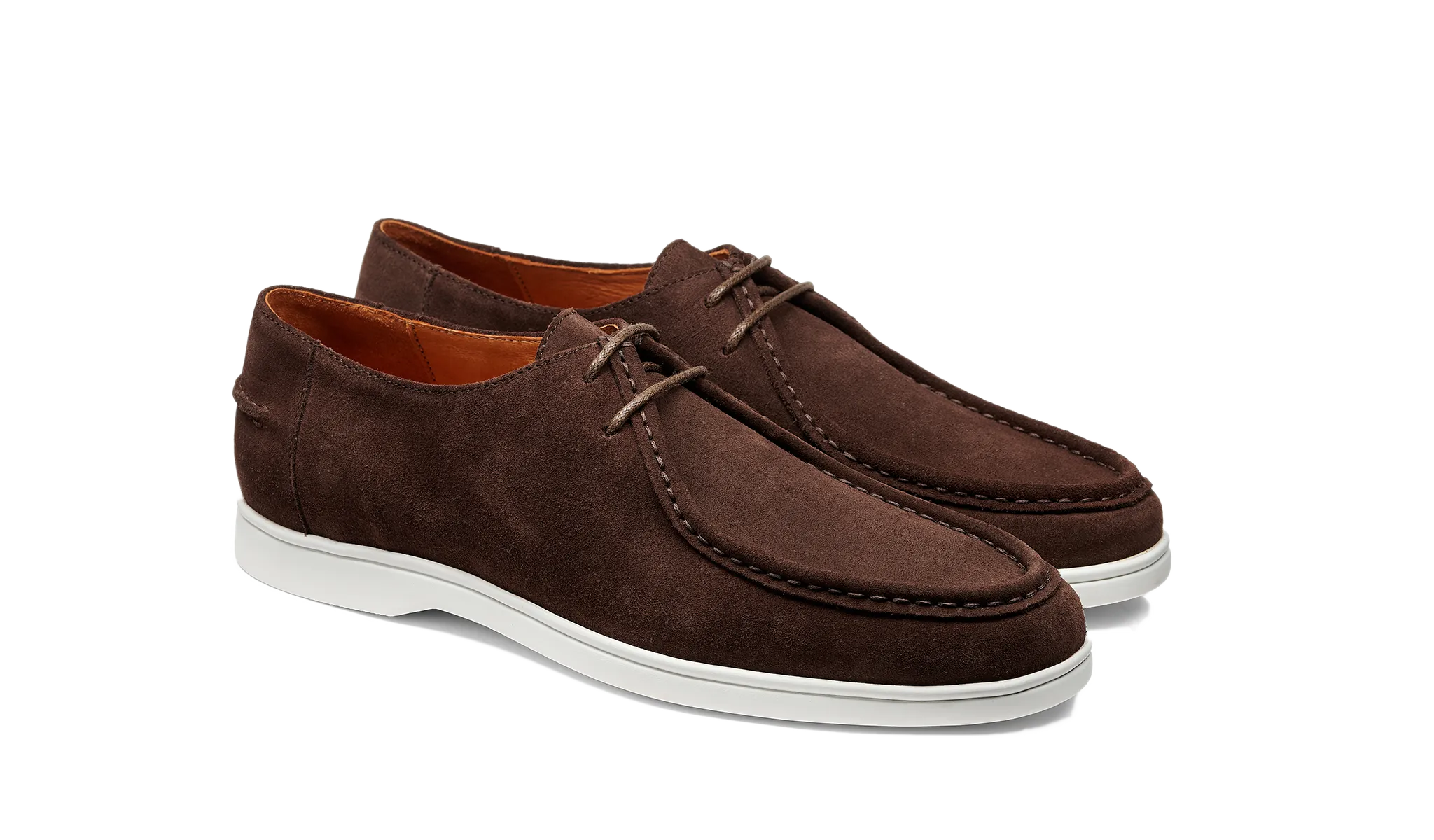 Adjustable Straps Durable Build Vigo - Coffee Suede White Sole