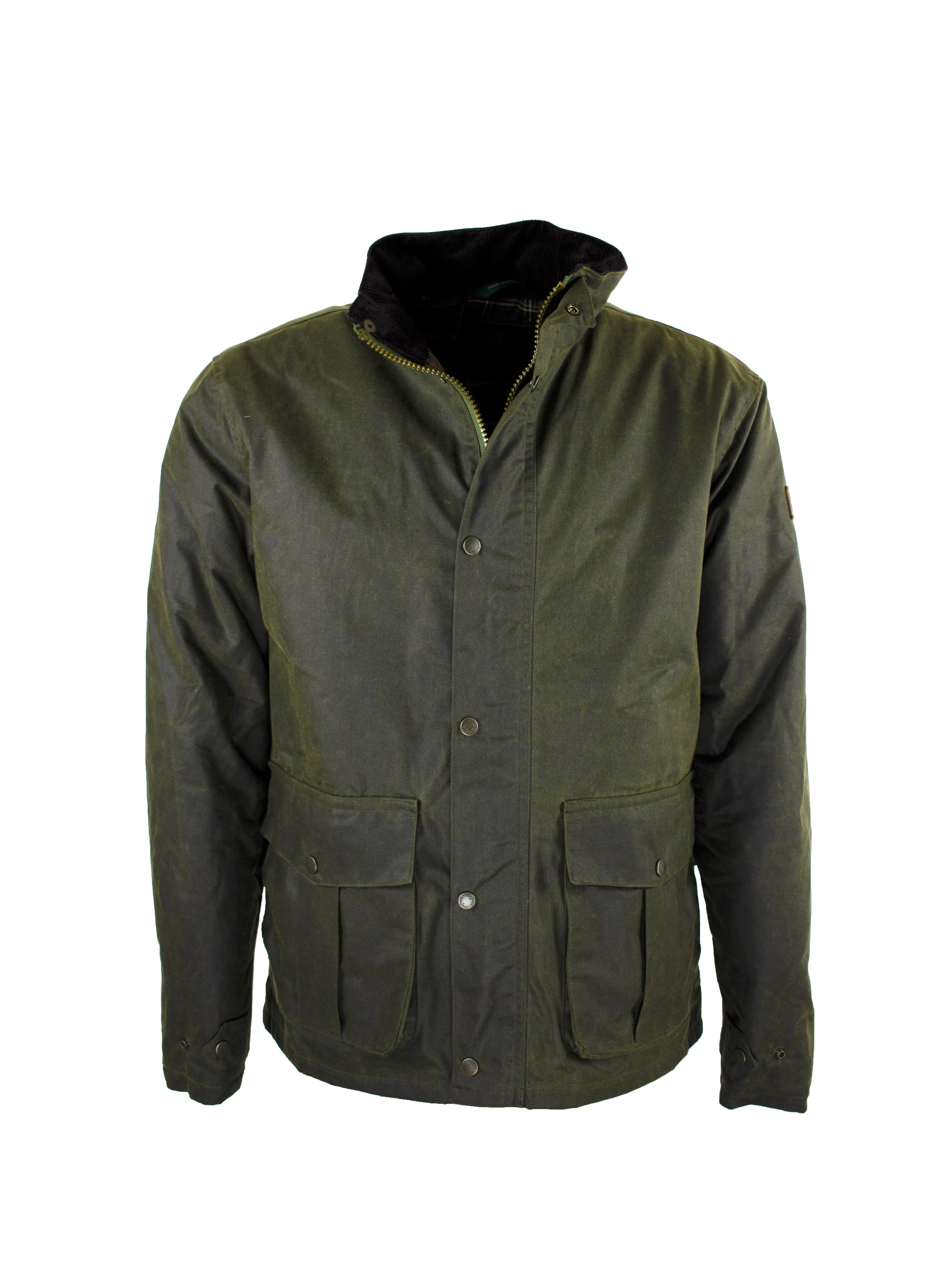 ZeroWaste Production Modern Outfit W50 - Men's Kendal Antiquity Wax Jacket - GREEN
