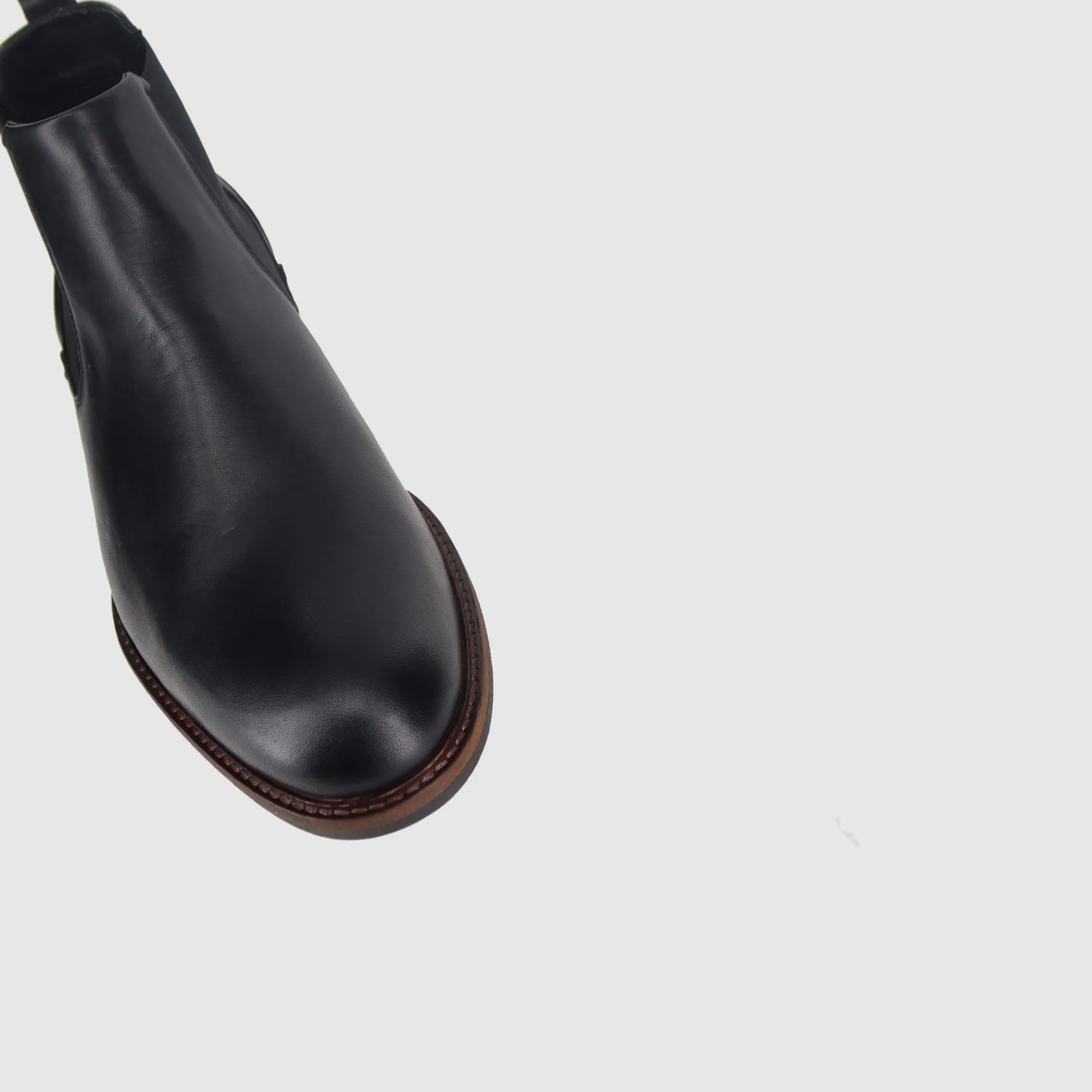 Warm and Cozy Flip Chelsea Boots Black