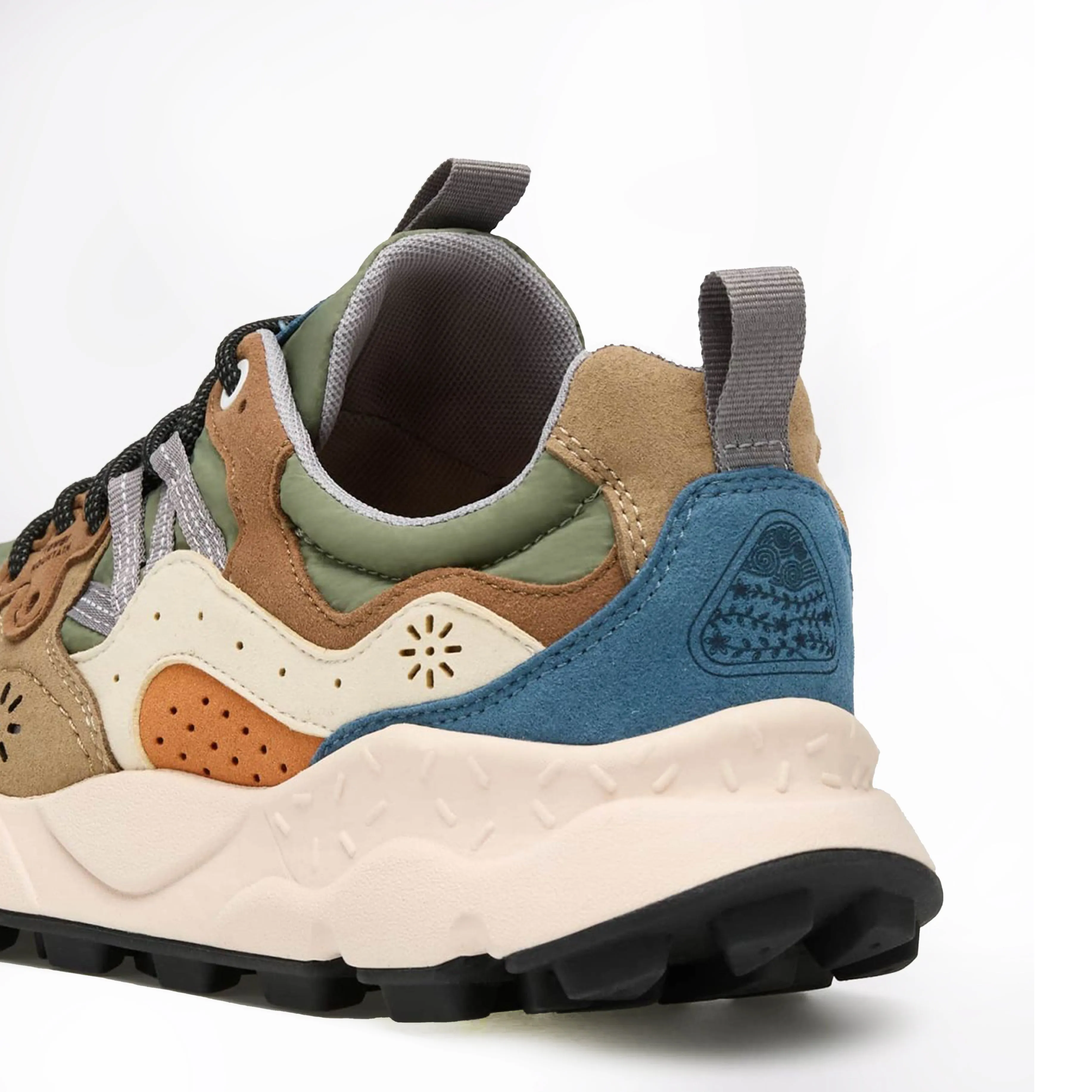 Flower Mountain Yamano 3 Kaiso Trainer Brown / Dark Brown Comfort Walk Teen Fun