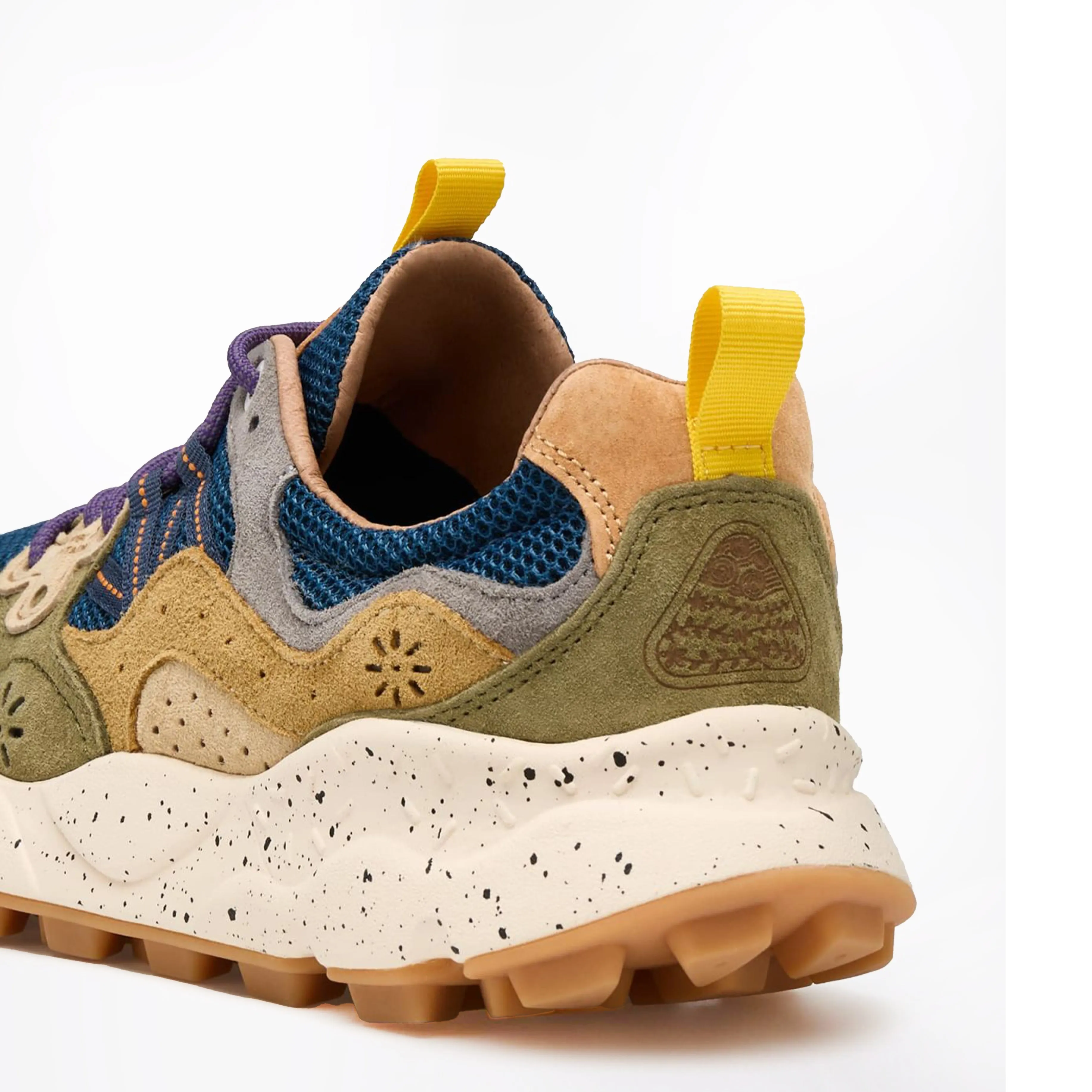 Ergonomic Heel Cup Show Stage Flower Mountain Yamano 3 Trainer Dark Brown / Stone