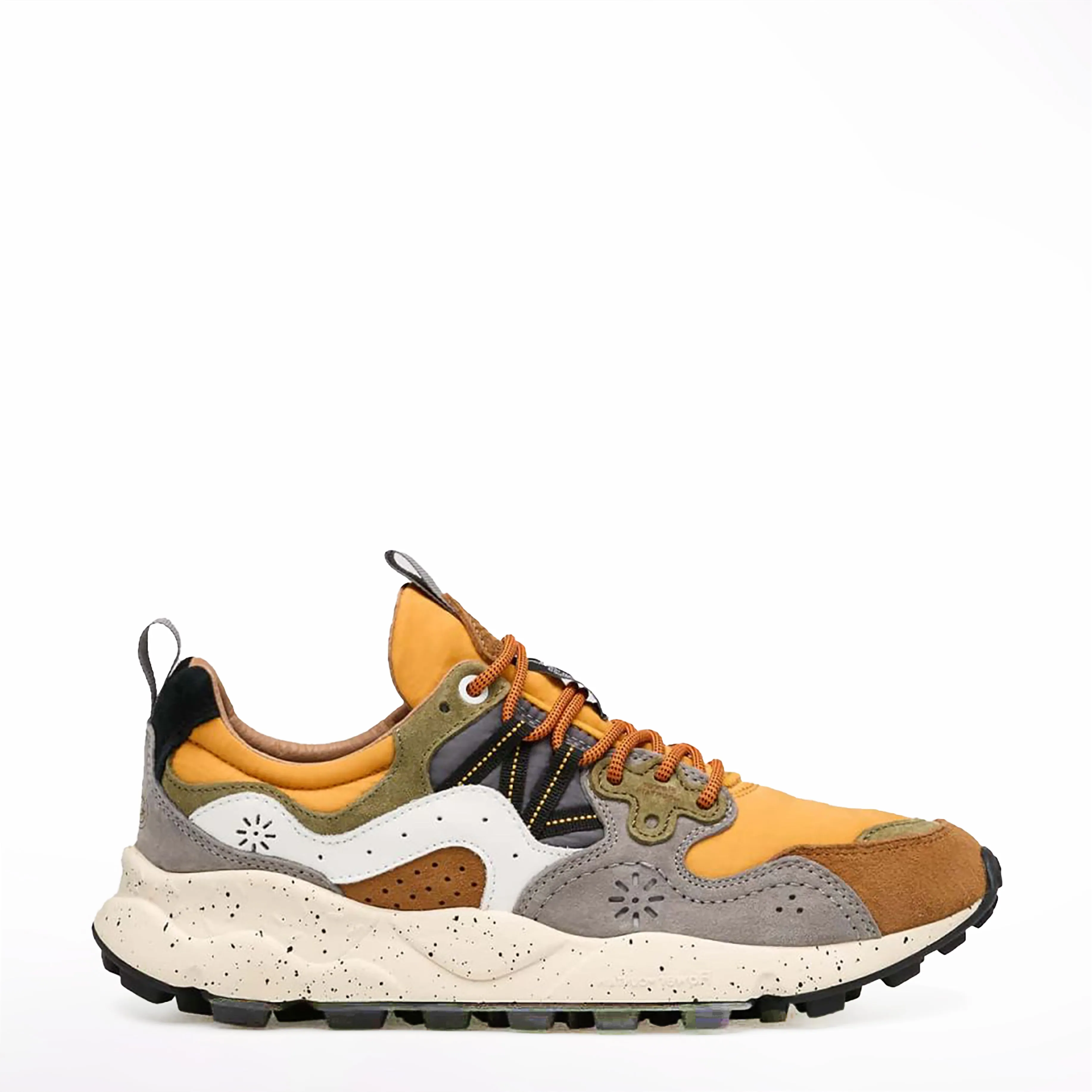 Flower Mountain Yamano 3 Trainer Warm Brown / Mustard Stone Grip evening run
