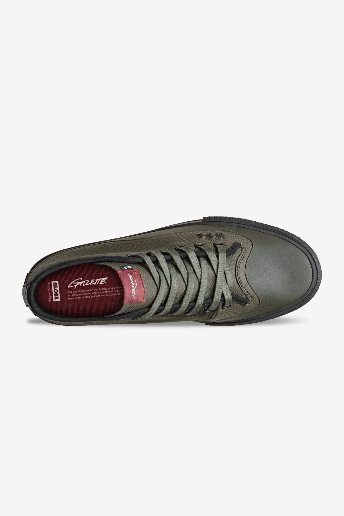 Gillette Mid - Dark Olive/Black - Skate Shoes Ventilated Fit Everyday Look